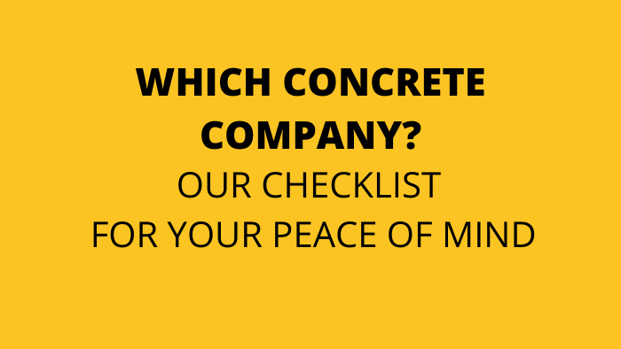 concrete checklist